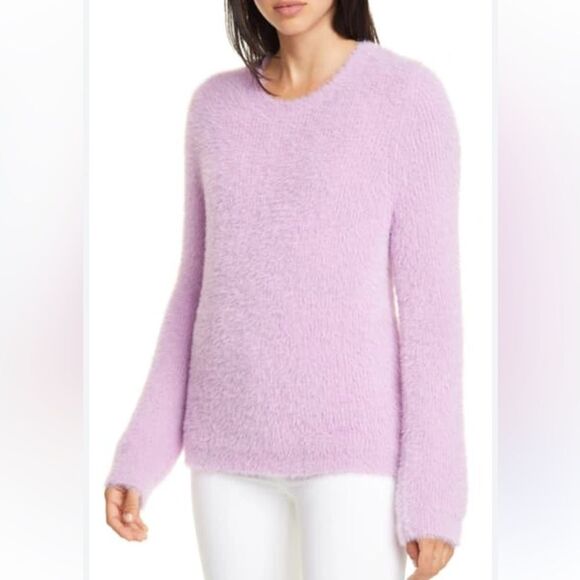 Kate Spade Fuzzy Crewneck Lilac Sweater - Picture 8 of 8
